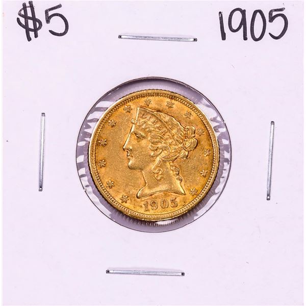 1905 $5 Liberty Head Half Eagle Gold Coin