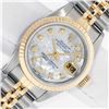 Image 1 : Rolex Ladies Two Tone MOP Diamond Datejust Wristwatch With Rolex Box