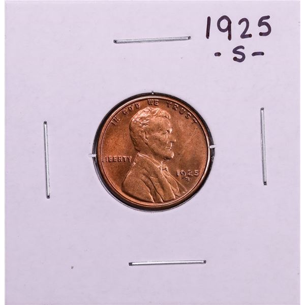 1925-S Lincoln Wheat Cent Coin