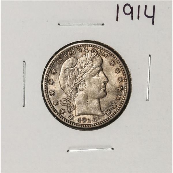 1914 Barber Quarter Coin