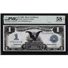 Image 1 : 1899 $1 Black Eagle Silver Certificate Note Fr.236 PMG Choice About Unc. 58EPQ