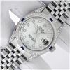 Image 2 : Rolex Men's Stainless Steel MOP Diamond & Sapphire Datejust Wristwatch