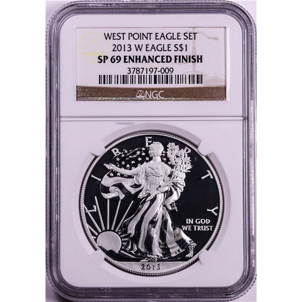 2013-W $1 American Silver Eagle Coin NGC SP69 Enhanced Finish