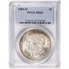 Image 1 : 1885-O $1 Morgan Silver Dollar Coin PCGS MS63 Nice Toning