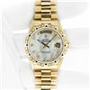 Image 2 : Rolex Men's 18K Yellow Gold Diamond Day Date President Watch With Rolex Box