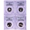 Image 1 : Lot of (4) 2004-S Proof Silver State Quarter Coins PCGS PR69DCAM