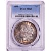 Image 1 : 1890 $1 Morgan Silver Dollar Coin PCGS MS65 Nice Toning