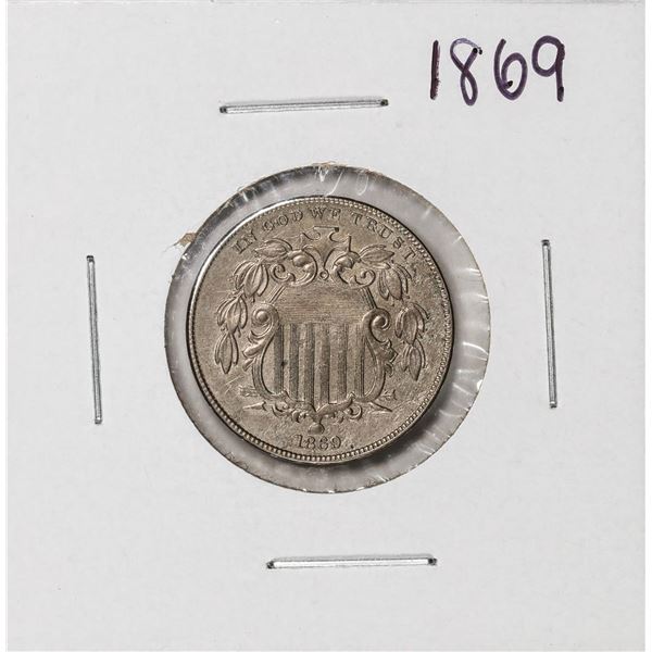 1869 Shield Nickel Coin