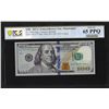 Image 1 : 2017A $100 Federal Reserve Bank Note PCGS Gem Uncirculated 65PPQ Fancy Serial