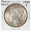 Image 1 : 1934-S $1 Peace Silver Dollar Coin