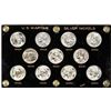 Image 1 : 1942-1945 United States Wartime Silver Nickel Coin Set in Capital Plastic Holder