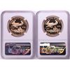 Image 2 : Lot of 2005-W & 2006-W $50 Proof American Gold Eagle Coins NGC PF70 Ultra Cameo