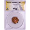Image 1 : 1919-D Lincoln Wheat Cent Coin ANACS MS60 RB