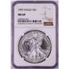 Image 1 : 1997 $1 American Silver Eagle Coin NGC MS69