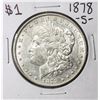 Image 1 : 1878-S $1 Morgan Silver Dollar Coin