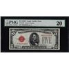 Image 1 : 1928E $5 Legal Tender Star Note Fr.1530* PMG Very Fine 20