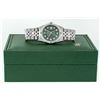 Image 4 : Rolex Men's Stainless Steel Green Vignette Diamond Datejust Wristwatch