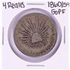 Image 1 : 1860/59 GoPF Mexico 4 Reales Silver Coin