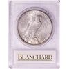 Image 2 : 1925-S $1 Peace Silver Dollar Coin Blanchard MS63 Redfield Holder