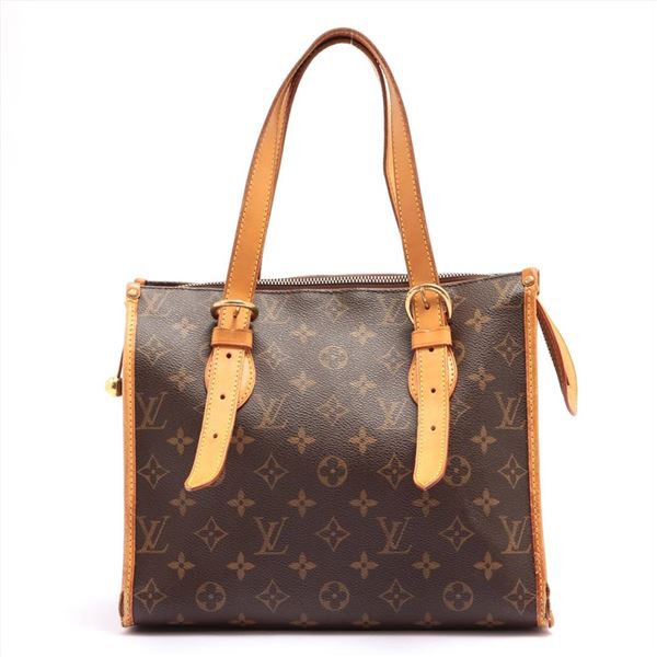 Louis Vuitton Brown Monogram Canvas Leather Popincourt Haut Tote Bag