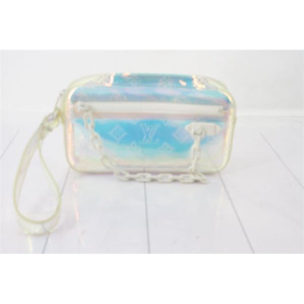 Louis Vuitton Virgil Prism Monogram Hologram Pochette Volga Wristlet Bag