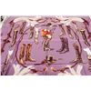 Image 3 : Hermes Purple Silk Scarf