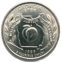 Georgia P or D Mint Mark State Quarter Roll