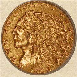 $ 2.5 Gold Indian Coin NEW Asset Forfeiture /