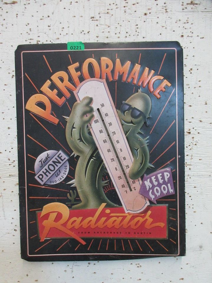Metal Performance Radiator Sign - 20