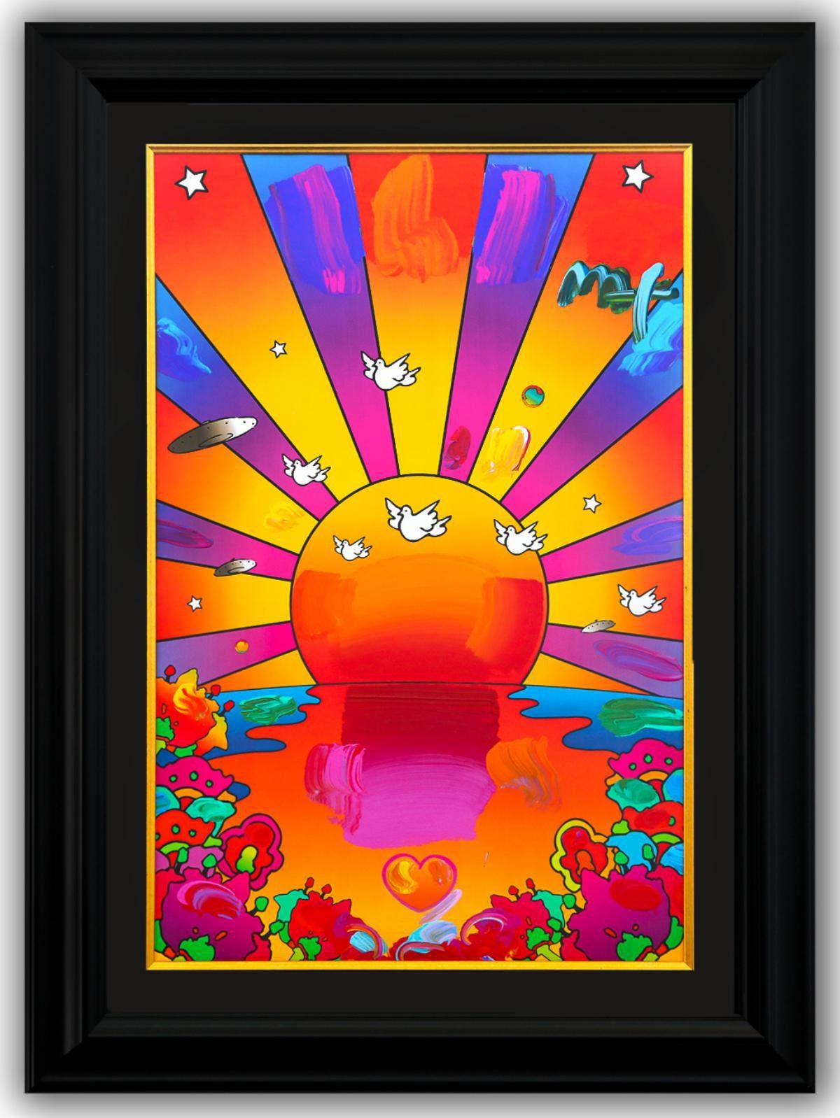 Peter Max- Original Mixed Media 