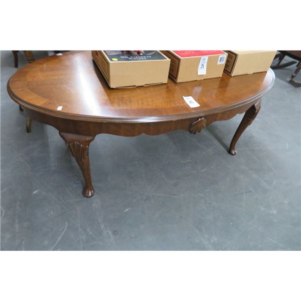 Oak Oval Coffee Table