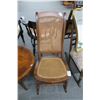 Image 1 : Oak Trim Wicker Seat Rocking Chair