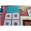 Image 2 : Tray Lot of Mexican Silver Dollar, Old Stamp, Commemorative Medallion