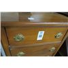 Image 2 : Wood w/Brass Accent 5 Drawer Cabinet