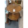 Image 2 : AOK Round 2 Tier Floor Lamp Pedestal Table