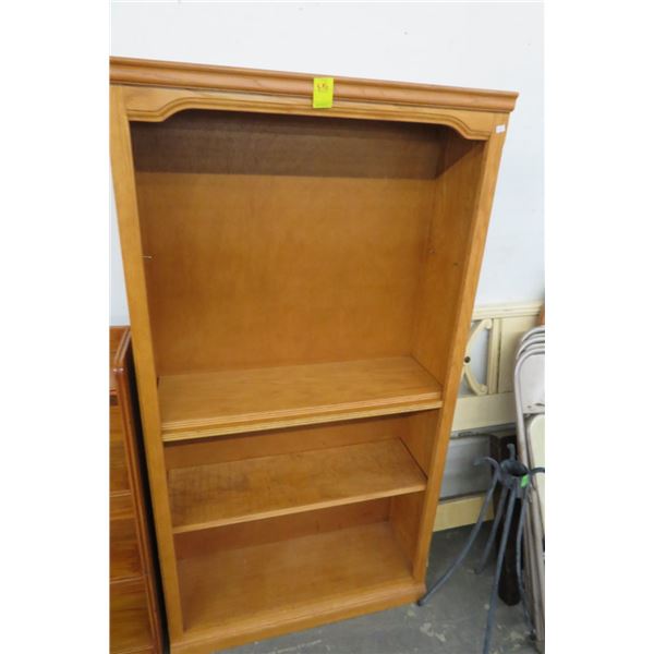 Oak 4 Shelf Bookcase