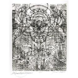 Julian Seraphim, Asturias, Etching