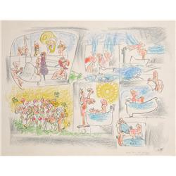 Roberto Matta, Bad, Worst and Often, Lithograph 