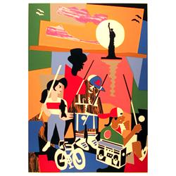 Loren Munk, Liberty, Silkscreen