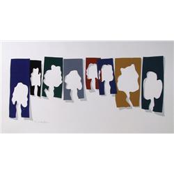 Menashe Kadishman, Trees, Serigraph