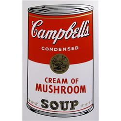 Andy Warhol, Campbell Soup Cream of Mushroom, Serigraph