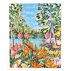 Lloyd van Pitterson, Jungle Scene, Lithograph