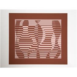 Josef Albers, Op-Art Geometric Silkscreen