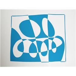 Josef Albers, Op-Art Geometric Silkscreen