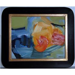 Valda Oestreicher, Orange Structure, Painting