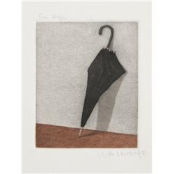 K. B. Hwang, Umbrella, Mezzotint