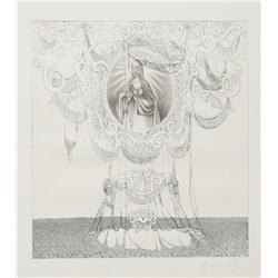 Hans Georg Rauch, Madonna Shrine, Etching with Aquatint