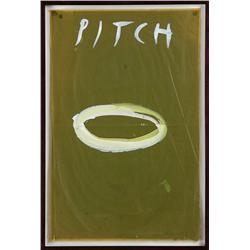 James Nares, Pitch, Oil on Tissue Paper