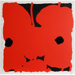 Donald Sultan, Red Poppies, Silkscreen with Flocking