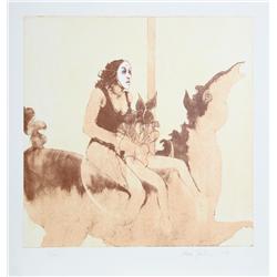 Ramon Santiago, Merry Go Round II, Lithograph